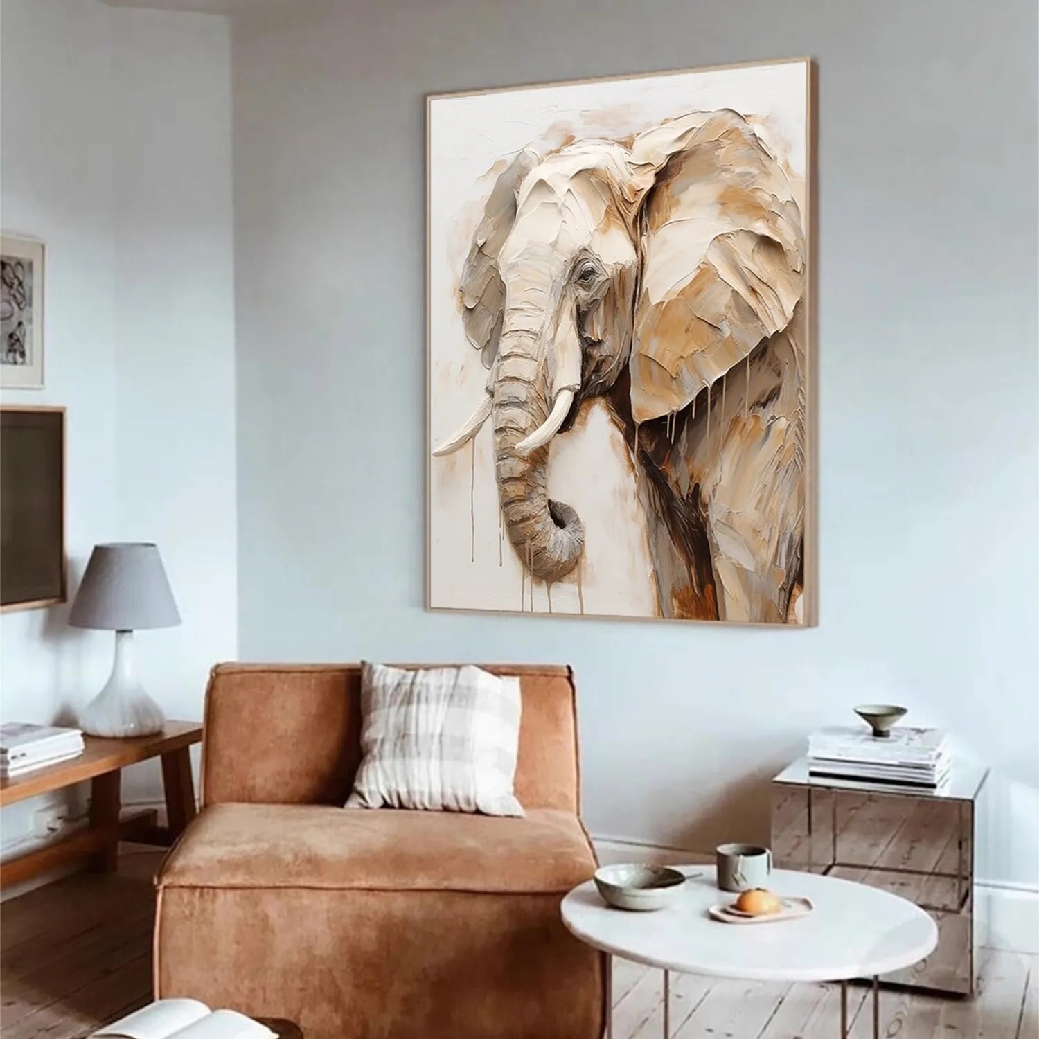 Animal Art Painting #AP076 - Handmade Canvas Wall Decor for Living Room, Bedroom & Office | Wildlife & Nature Inspired Artwork