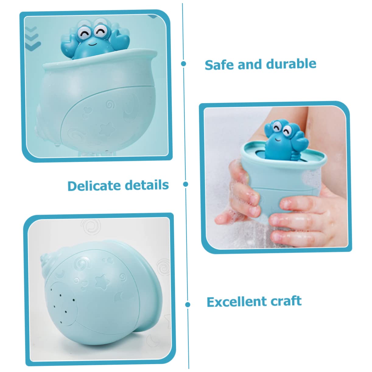 HEMOTON 10-Pack Floating Crab Bath Toys - Wind-Up Ocean Animal Bathtub Toys for Kids, Plastic Water Play Set - Perfect for Pool Parties & Toddler Bath Time Fun
