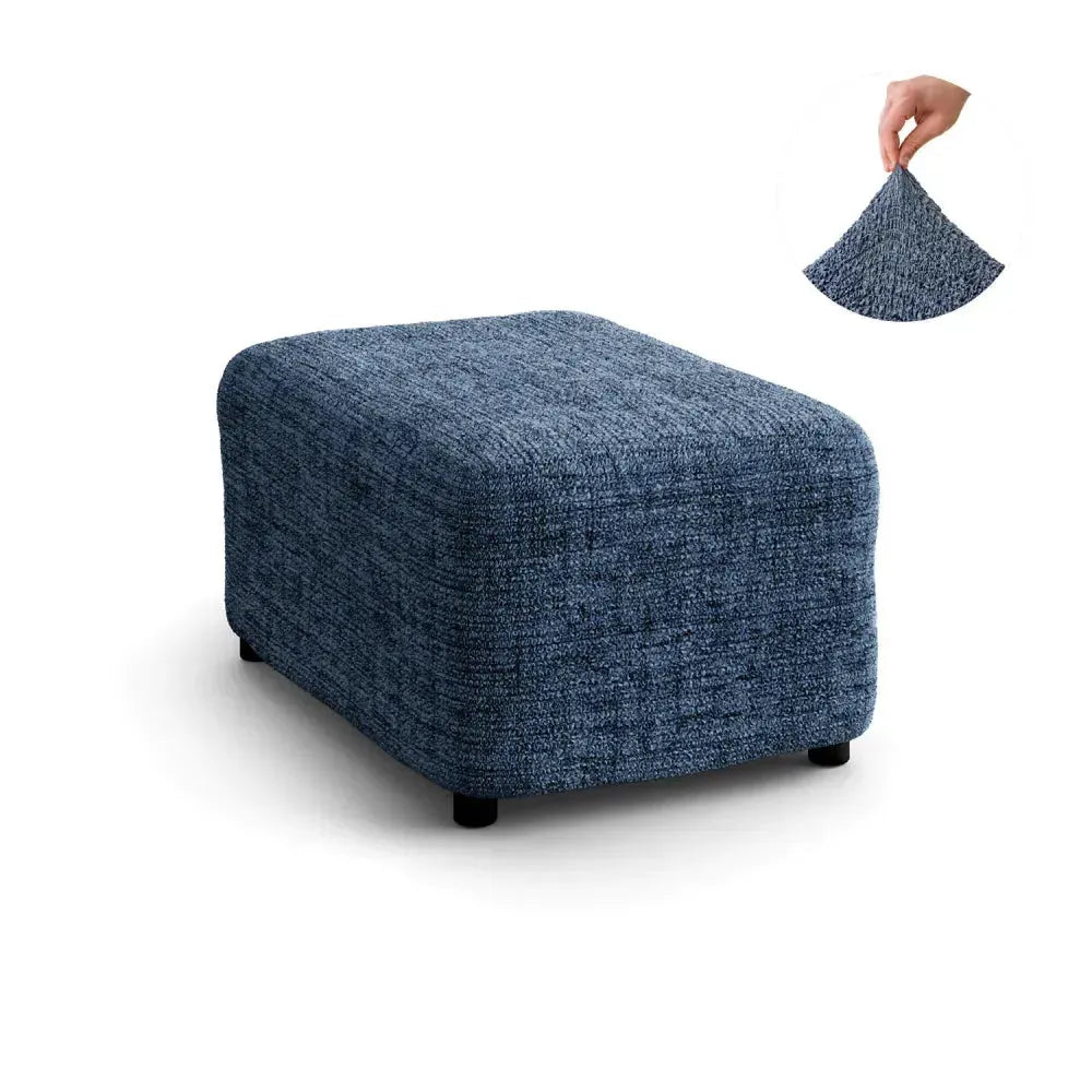 Medium Ottoman Slipcover - Microfiber Printed Collection - Perfect for Living Room, Bedroom & Home Decor