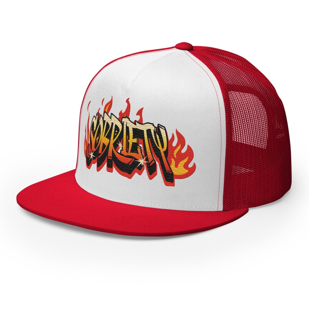 Inferno Sobriety Trucker Cap - Adjustable Snapback Hat for Men & Women - Stylish Baseball Cap for Outdoor Activities, Sports & Casual Wear