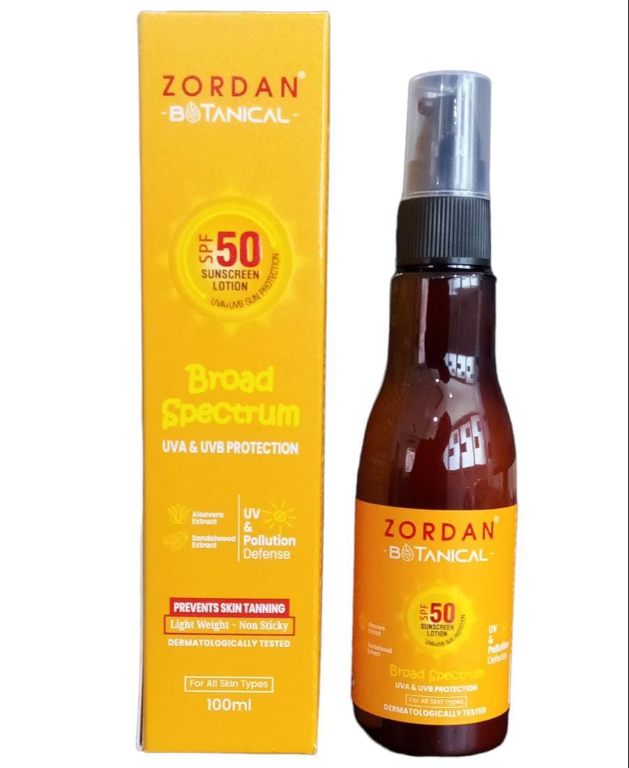 SPF 50 Sunscreen Lotion - Broad Spectrum UVA/UVB Protection, Water Resistant, Non-Greasy Formula for Face & Body | Perfect for Beach, Swimming & Outdoor Activities