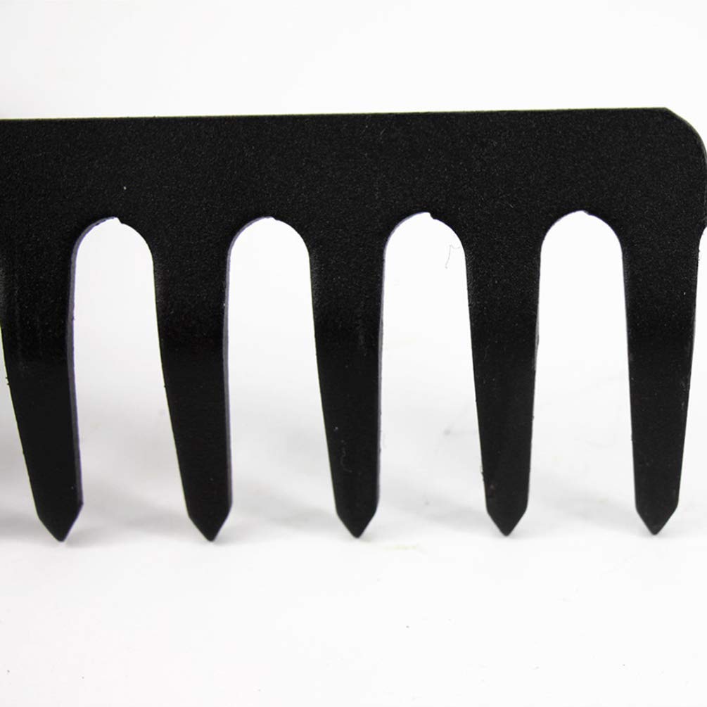 DOITOOL Heavy Duty Metal Garden Rake - 16 Inch Wide Head with 14 Tines for Efficient Yard Cleaning, Leaf Raking, and Soil Cultivation - Perfect for Lawn Care, Gardening, and Landscaping Projects