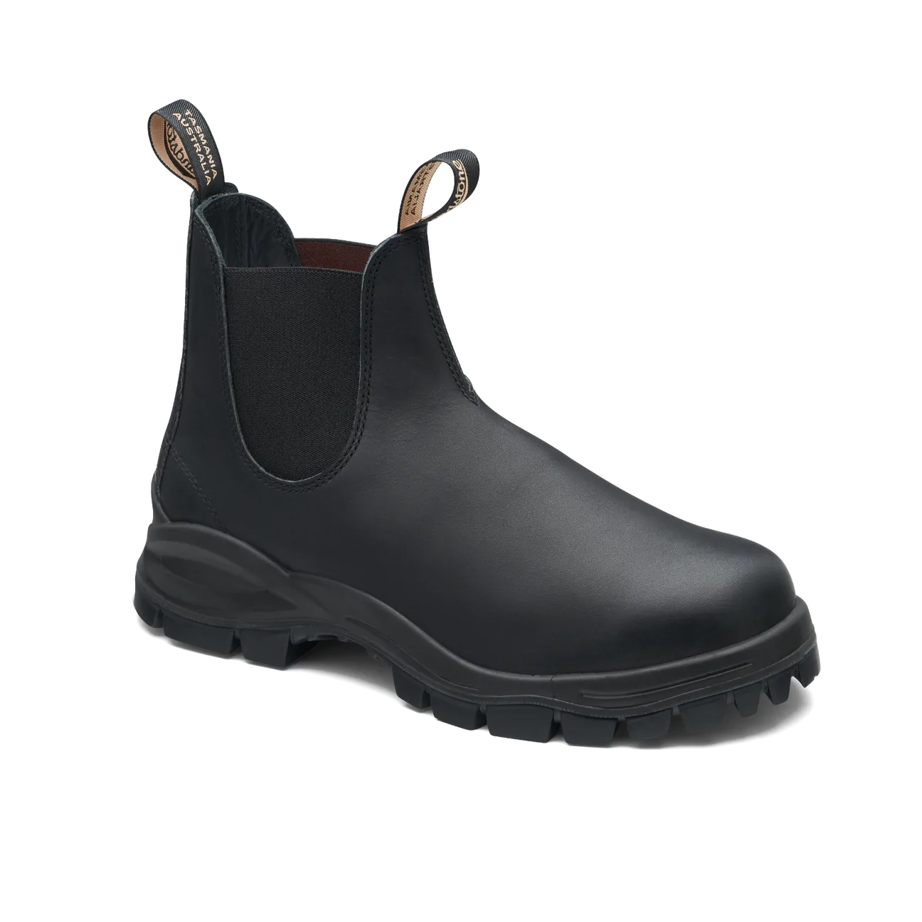 Blundstone 2240 Black Leather Chelsea Boots with Lug Sole - Durable & Comfortable for Outdoor, Work & Casual Wear