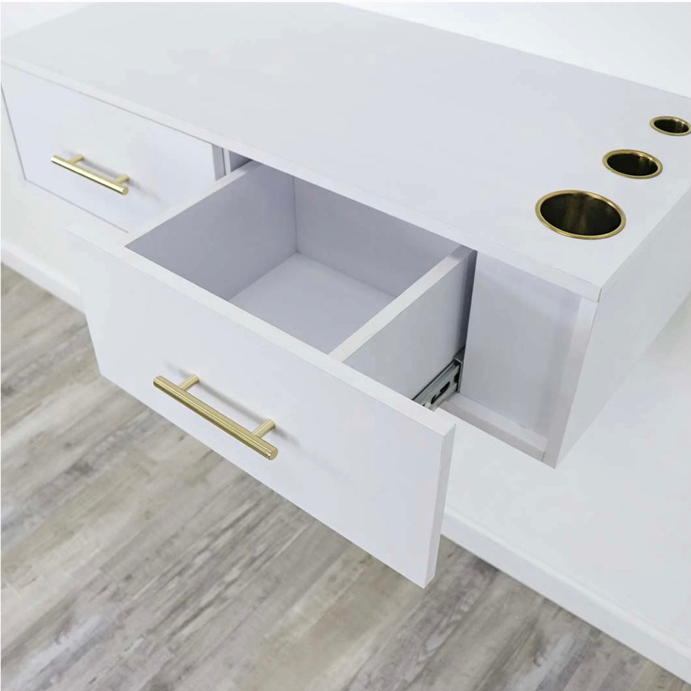 Broadway Professional Hair Styling Station - Salon Quality Vanity Mirror with Lights & Storage for Makeup Artists & Home Beauty (Ideal for Salon, Bridal, Home Use)