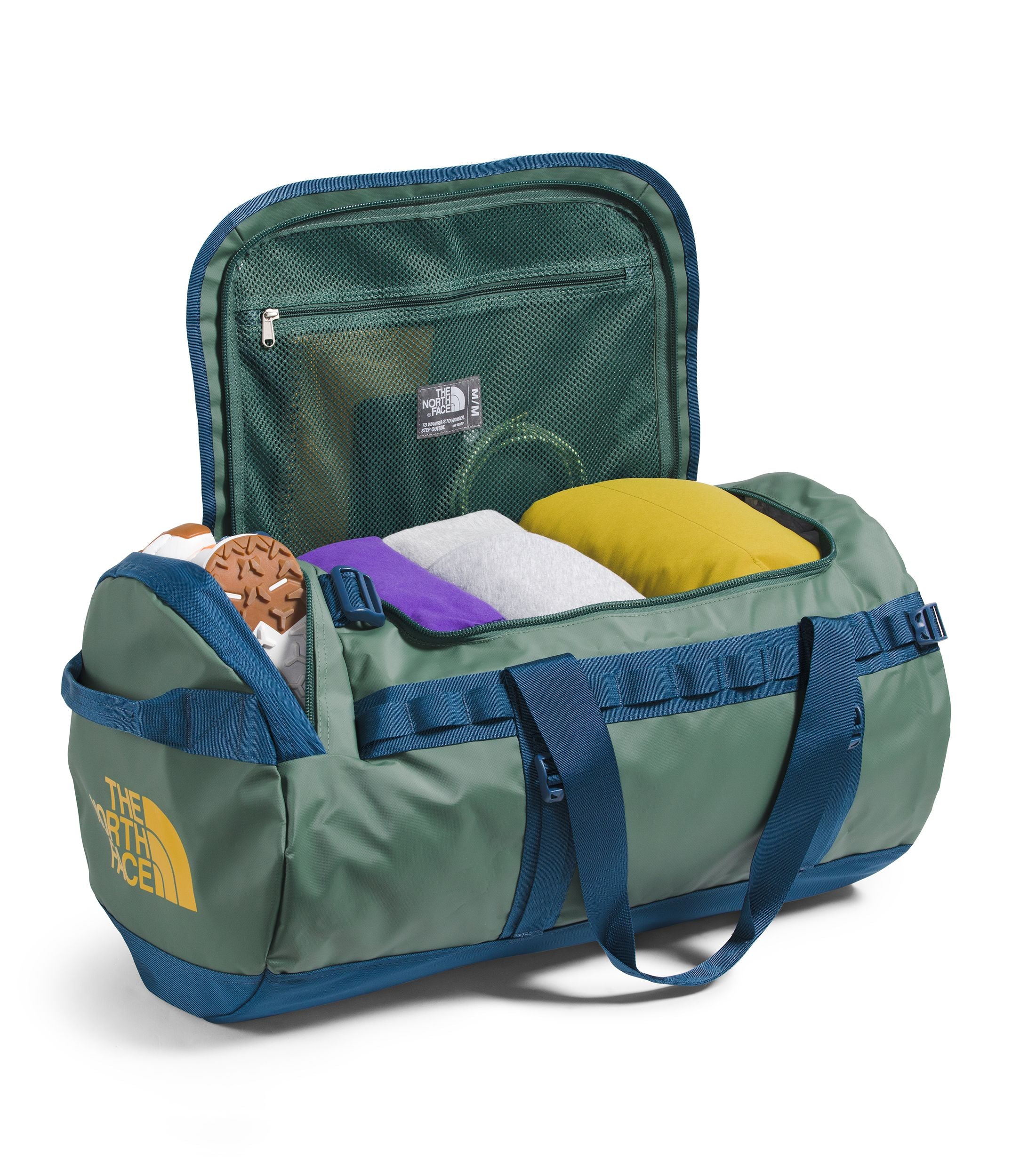 The North Face Base Camp Duffel Bag - Medium Size Travel Duffel for Camping, Hiking & Outdoor Adventures - Water-Resistant Gear Bag for Gym, Work & Weekend Trips