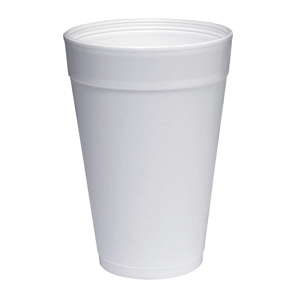 32oz Dart 32TJ32 Foam Drink Cups - White (25 Cups/Bag, 20 Bags/Carton) - Perfect for Parties, Picnics, and Catering Events