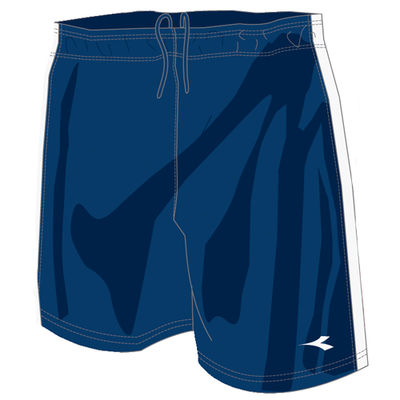 Diadora Ermano Shorts for Men - Navy/White Athletic Running Shorts - Comfortable Gym Workout & Casual Wear