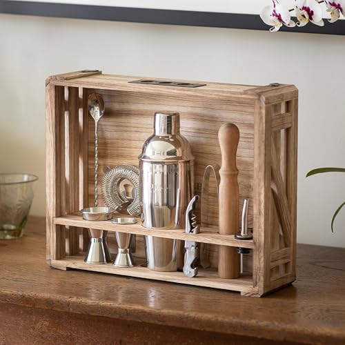 Silver W/ Rustic Crate