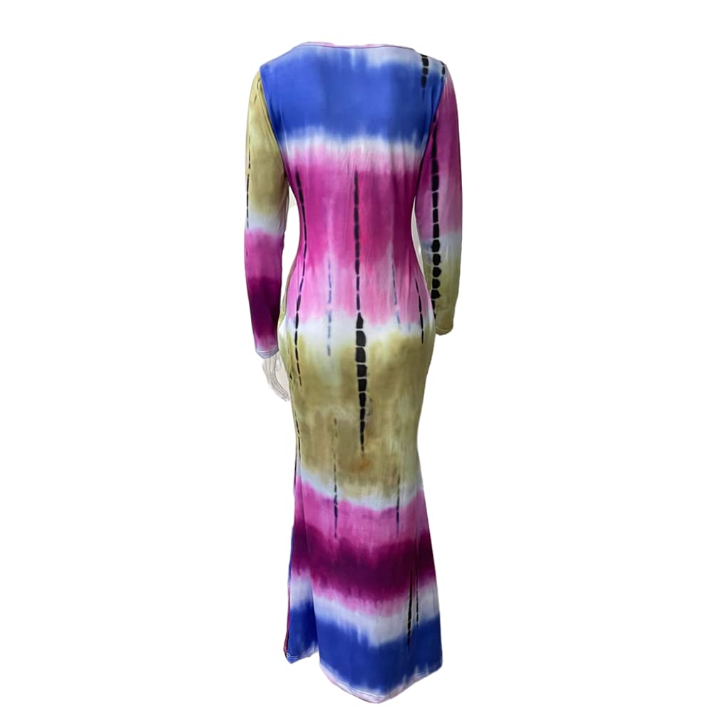 Elegant Women's Bodycon Tie Waist Wrap Dress - V Neck Long Sleeve Midi Cocktail Party Dress for Night Out, Date Night & Special Occasions
