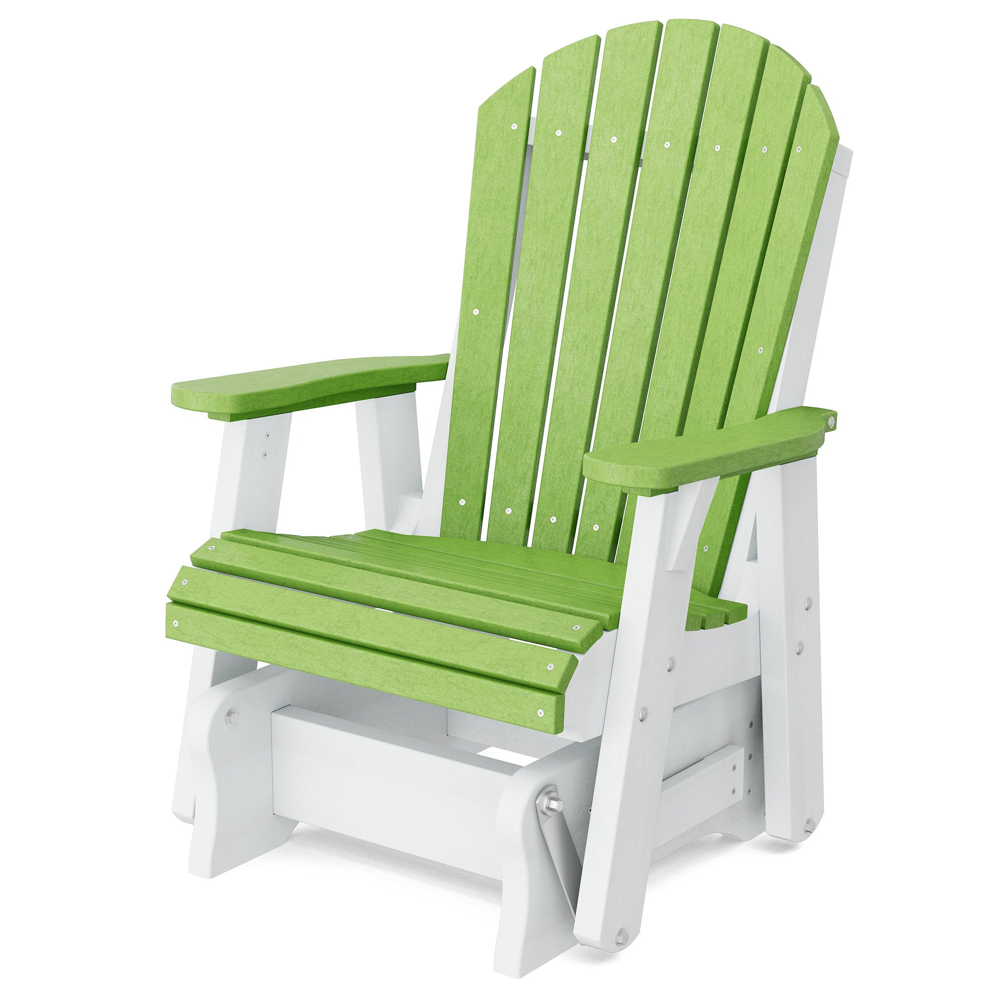 Heritage Single Glider Rocking Chair - Classic Wooden Nursery Glider for Baby Room, Breastfeeding & Relaxation - Perfect for Nurseries, Bedrooms & Living Rooms