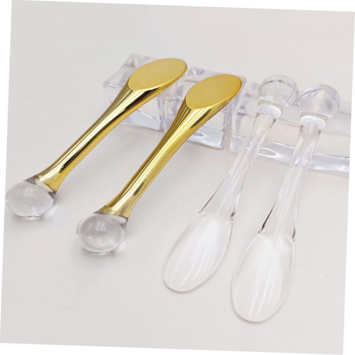 10-Piece Reusable Cosmetic Spatula Set - Eye Cream Scoop Stick, Makeup & Lotion Applicator, Facial Spatula Tool for Women | Perfect for Skincare Routine, Travel & Salon Use