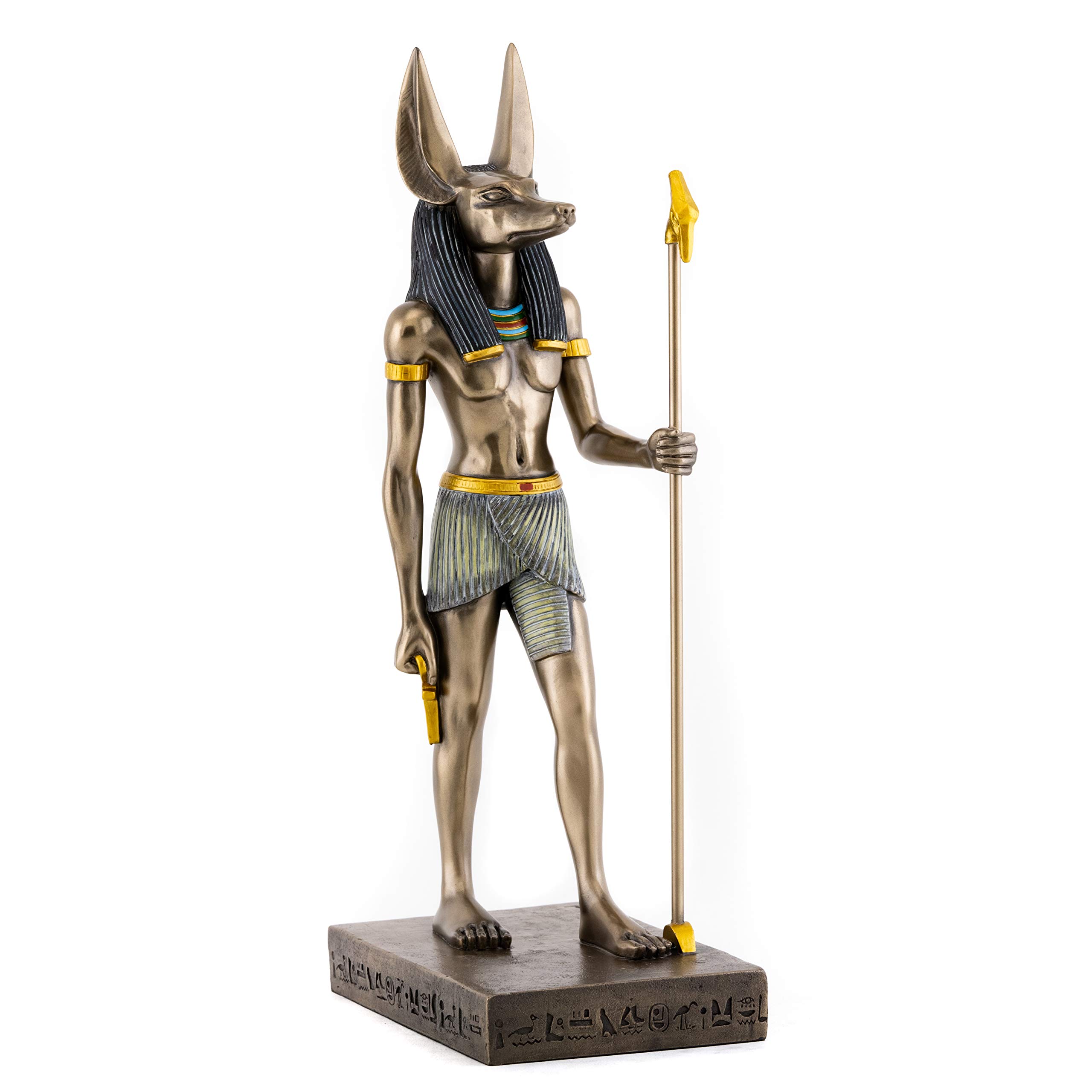 Premium Cold Cast Bronze Anubis Statue - 15.5