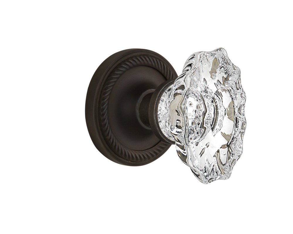 Vintage Rope Rosette with Chateau Knob - 2.375