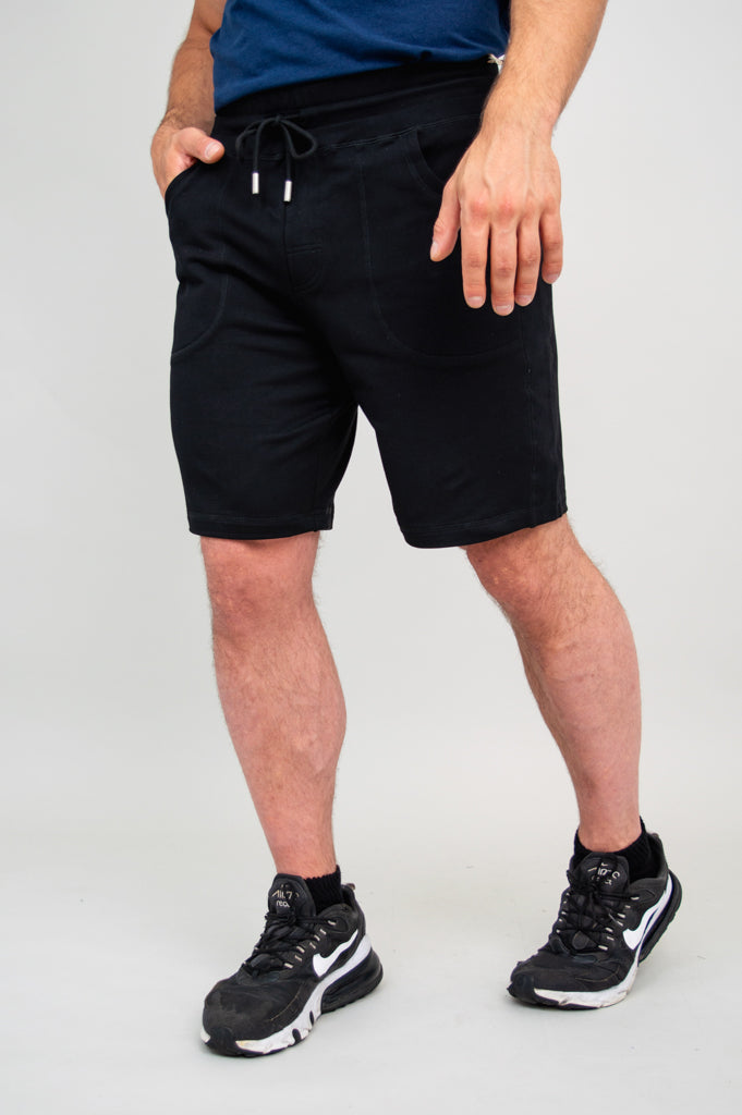 Jason Men's Cotton Shorts - Black Casual Summer Shorts for Outdoor Activities, Gym, and Lounge Wear