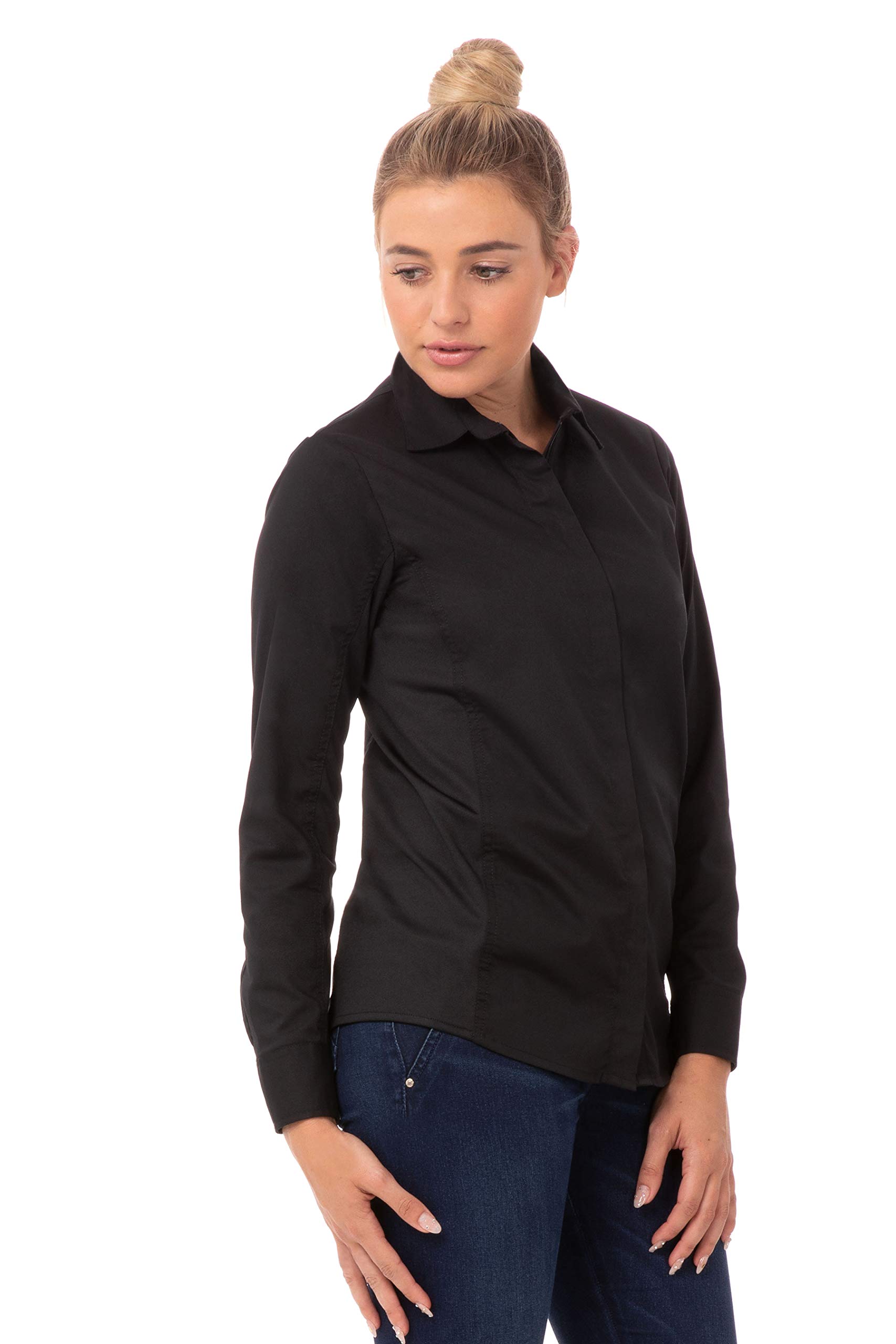 Chef Works Women's Shelby Zip Front Chef Shirt - Professional Kitchen Uniform for Cooking, Baking & Food Service