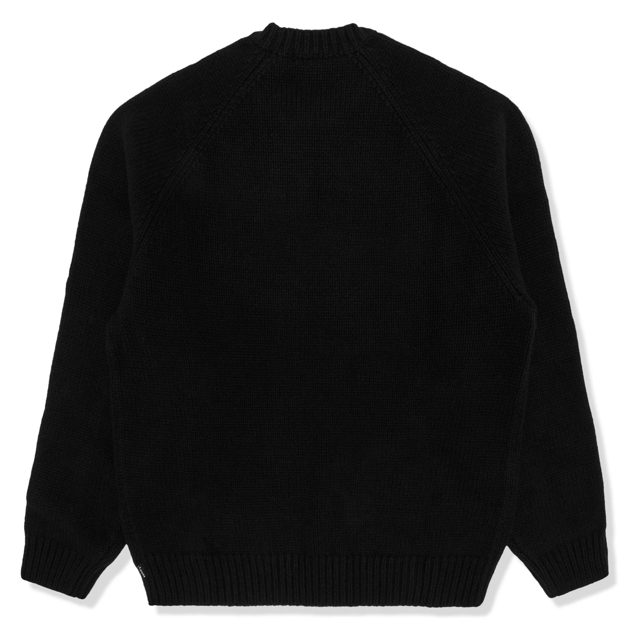 Supreme Black Knit Sweatshirt for Snowmobile Enthusiasts - Warm Winter Pullover for Outdoor Adventures & Casual Wear
