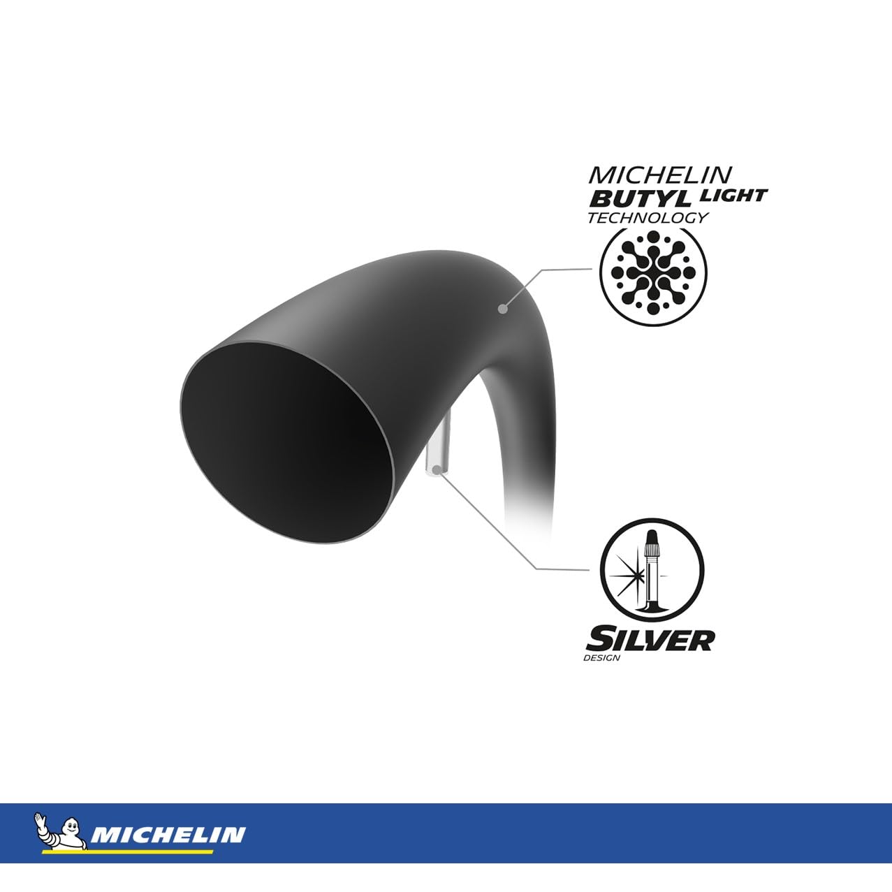Michelin A3 Airstop Bike Inner Tube - Premium Puncture-Resistant for Road & Hybrid Bikes - Perfect for Commuting, Leisure Rides & Training