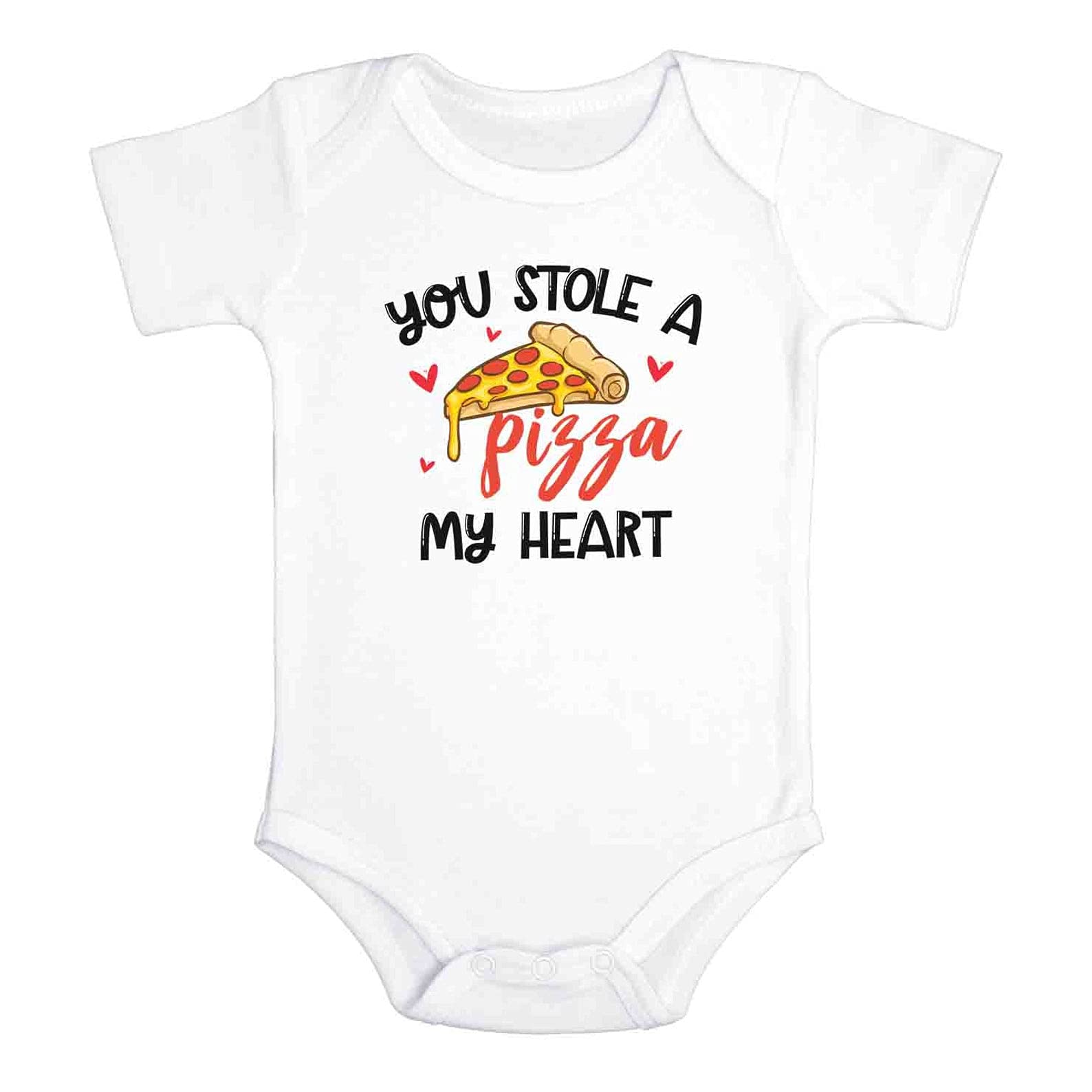 Personalized Baby Shower Onesie - Custom Infant Bodysuit Gift for Boys & Girls - Perfect for Pizza Lovers, Birthday Parties & Photo Shoots