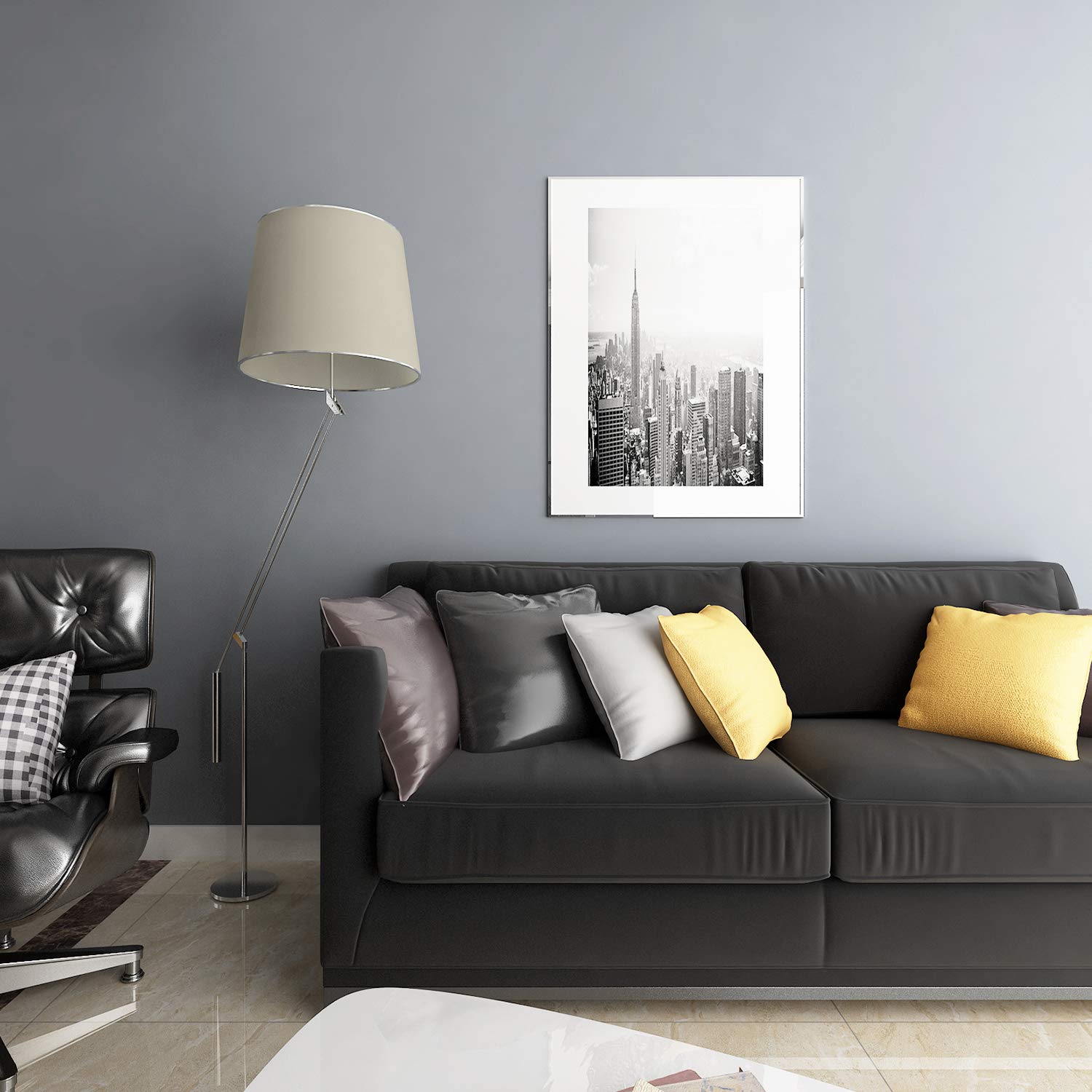 Livelynine 40cm x 5m Removable Gray Peel and Stick Wallpaper - Matte Vinyl Self-Adhesive for Bedroom Decor, Kitchen Cabinet Liner, Countertops & Shelf Covering | Easy to Apply & Remove, Waterproof Home Improvement Solution