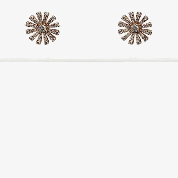 18K Rose Gold Diamond Earrings for Women - Elegant Stud Earrings with Real Diamonds - Perfect for Weddings, Anniversaries & Special Occasions