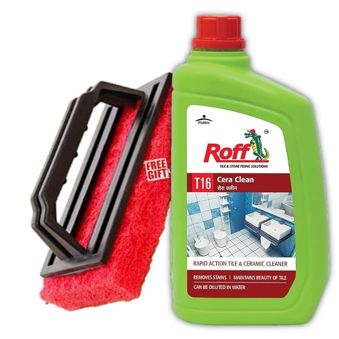 Roff Cera Tile & Floor Cleaner Concentrate 500ml - Multi-Surface Ceramic Cleaner & Disinfectant for Tough Stains - Bathroom, Kitchen & High-Traffic Area Floor Cleaner - Removes Grime, Mold & Mildew - Ideal for Ceramic Tiles, Porcelain & Natural Stone Floors (Roff 32633) - Perfect for Daily Cleaning, Deep Cleaning & Commercial Use