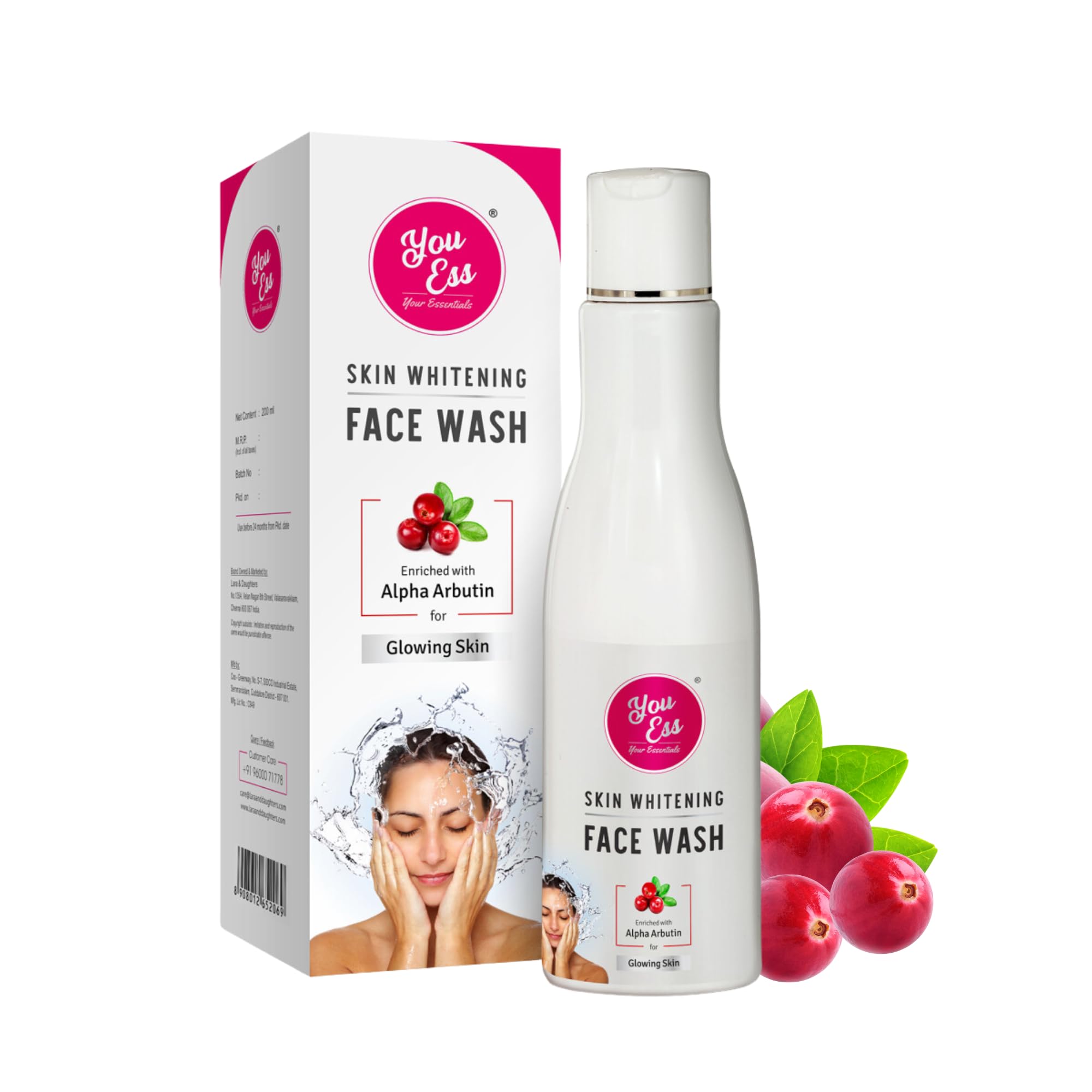 YouEss Gentle Facial Cleanser for All Skin Types - 200ml | Deep Cleansing & Hydrating Face Wash for Daily Skincare Routine