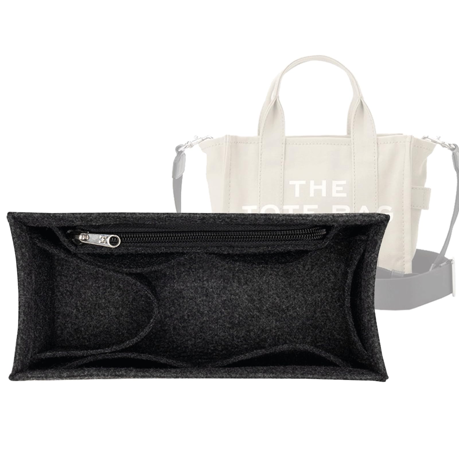 Marc Jacobs Tote Bag Organizer Insert - Medium 2042 Black for Travel & Work
