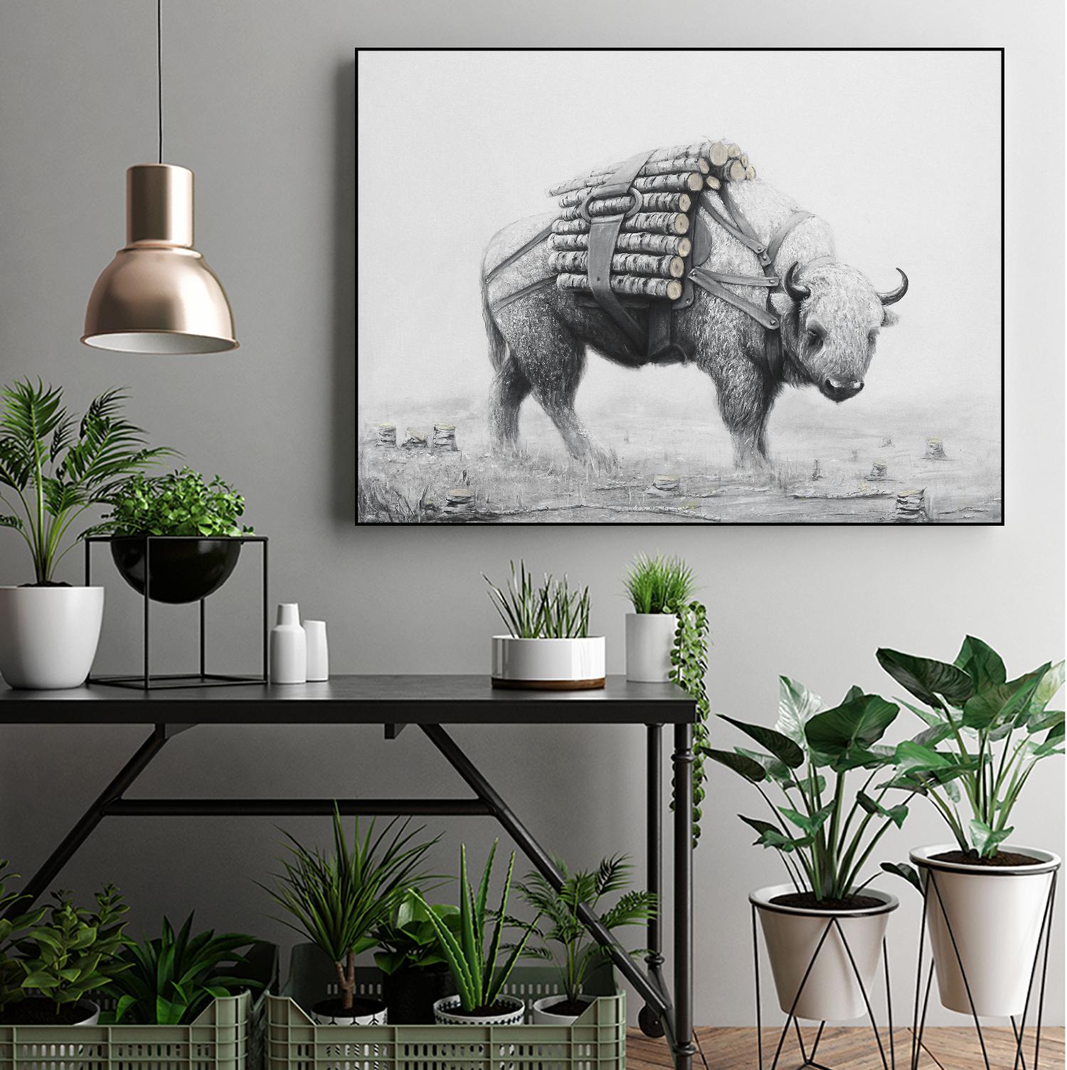 Premium Birch Landscape Wall Art - Handmade Natural Wood Decor for Home & Office - Perfect for Living Room, Bedroom, and Office Spaces