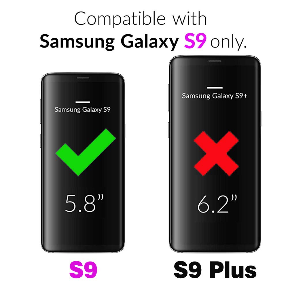 **ASUWISH Samsung Galaxy S9 Case with Tempered Glass Screen Protector – Dual Layer Protective Cover for Galaxy S9/S9 Edge (5.8 Inch) – Navy Blue – Perfect for Work, Travel & Daily Use**