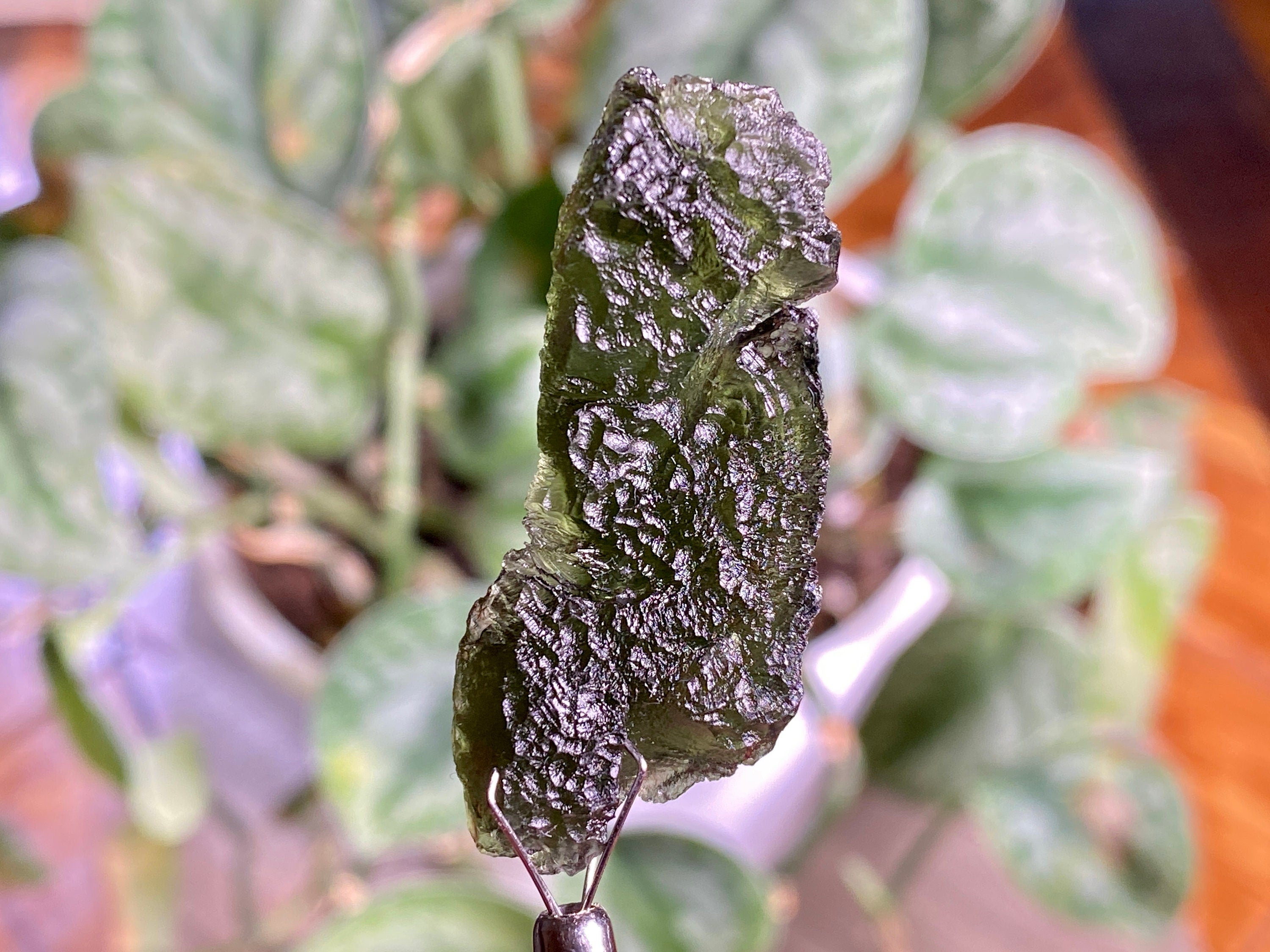 11.2g Genuine Raw Moldavite Crystal Stone - Natural Green Moldavite for Jewelry Making, Meditation & Energy Healing (44275)