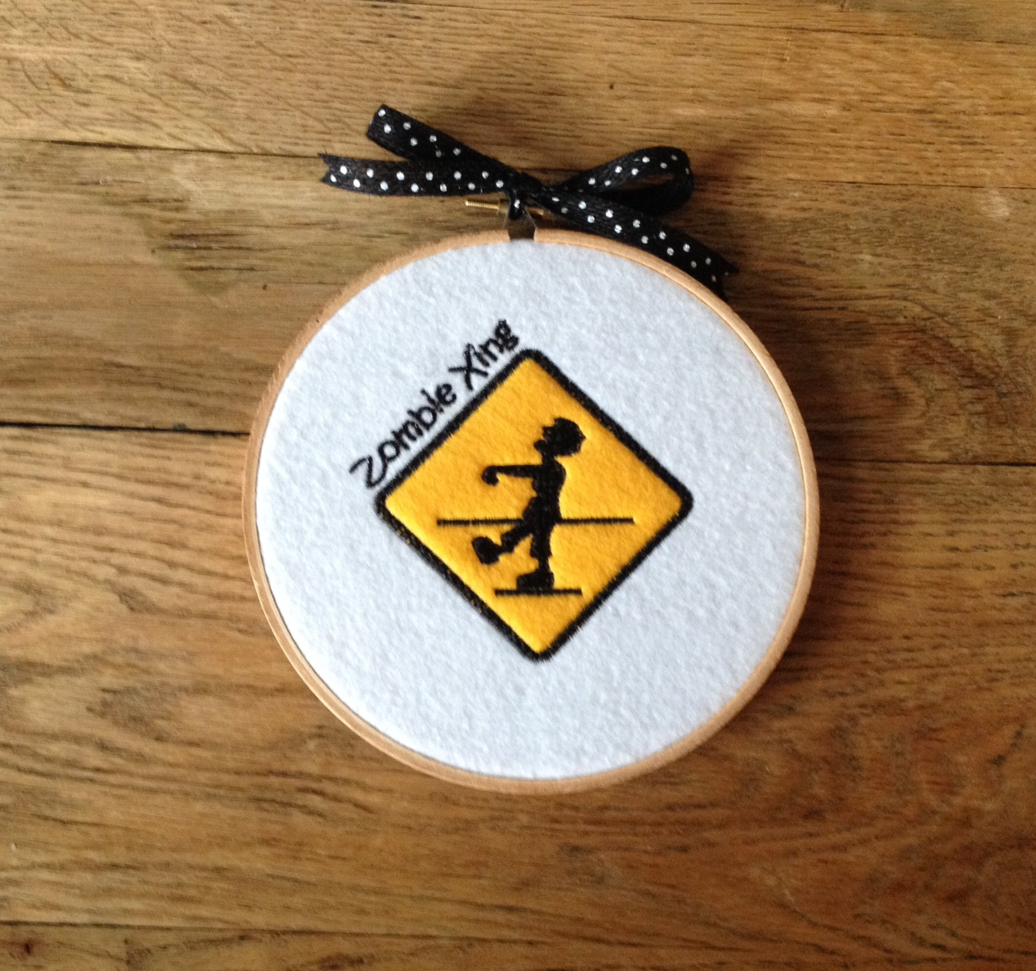 Zombie Crossing Halloween Sign - Spooky Zombie Decor for Halloween & Fall - Perfect for Outdoor Yard, Porch, and Party Decorations