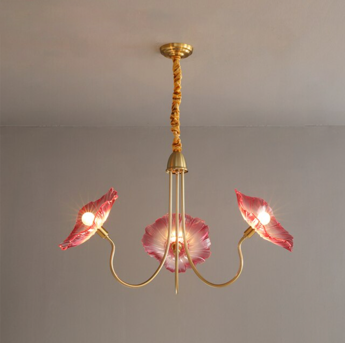 Elegant In Bloom LED Chandelier Light - Modern Crystal Ceiling Fixture for Dining Room, Bedroom & Living Room Decor