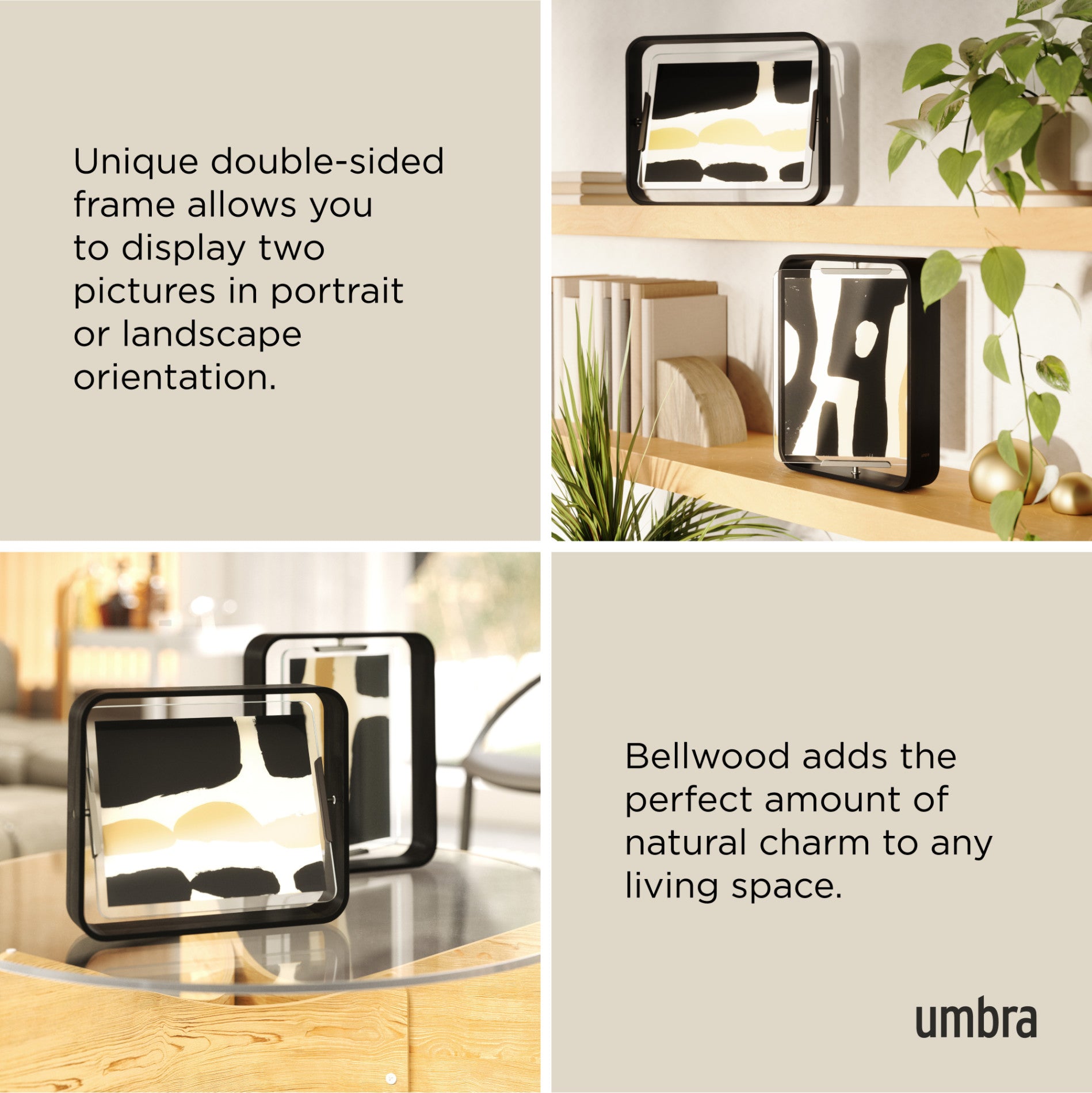 Bellwood Picture Frame - Elegant Wooden Photo Frame for Wall & Tabletop Display - Perfect for Home, Office, and Gift Decor