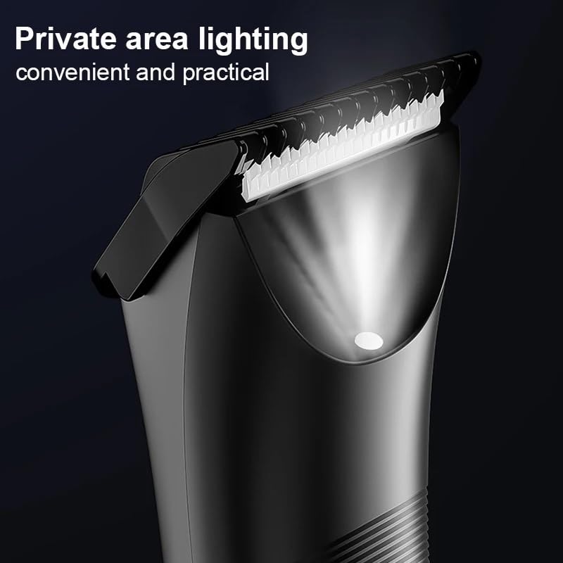 Professional Men's Hair Clippers & Body Groomer - USB Rechargeable Electric Shaver for Beard, Groin & Bikini Trimming - Perfect for Home Grooming & Travel Essentials
