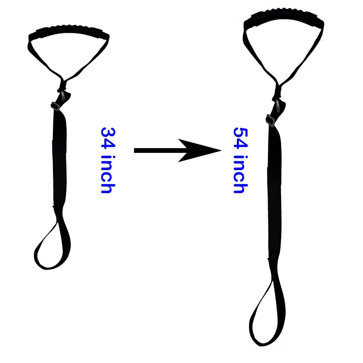 **Kayak Stand Up Assist Strap – Heavy Duty Pull Up Strap for Kayaks & Canoes – Adjustable Length 34-54 Inches – Multi-Purpose Drag Handle – Perfect for Fishing, Paddling & Water Sports**