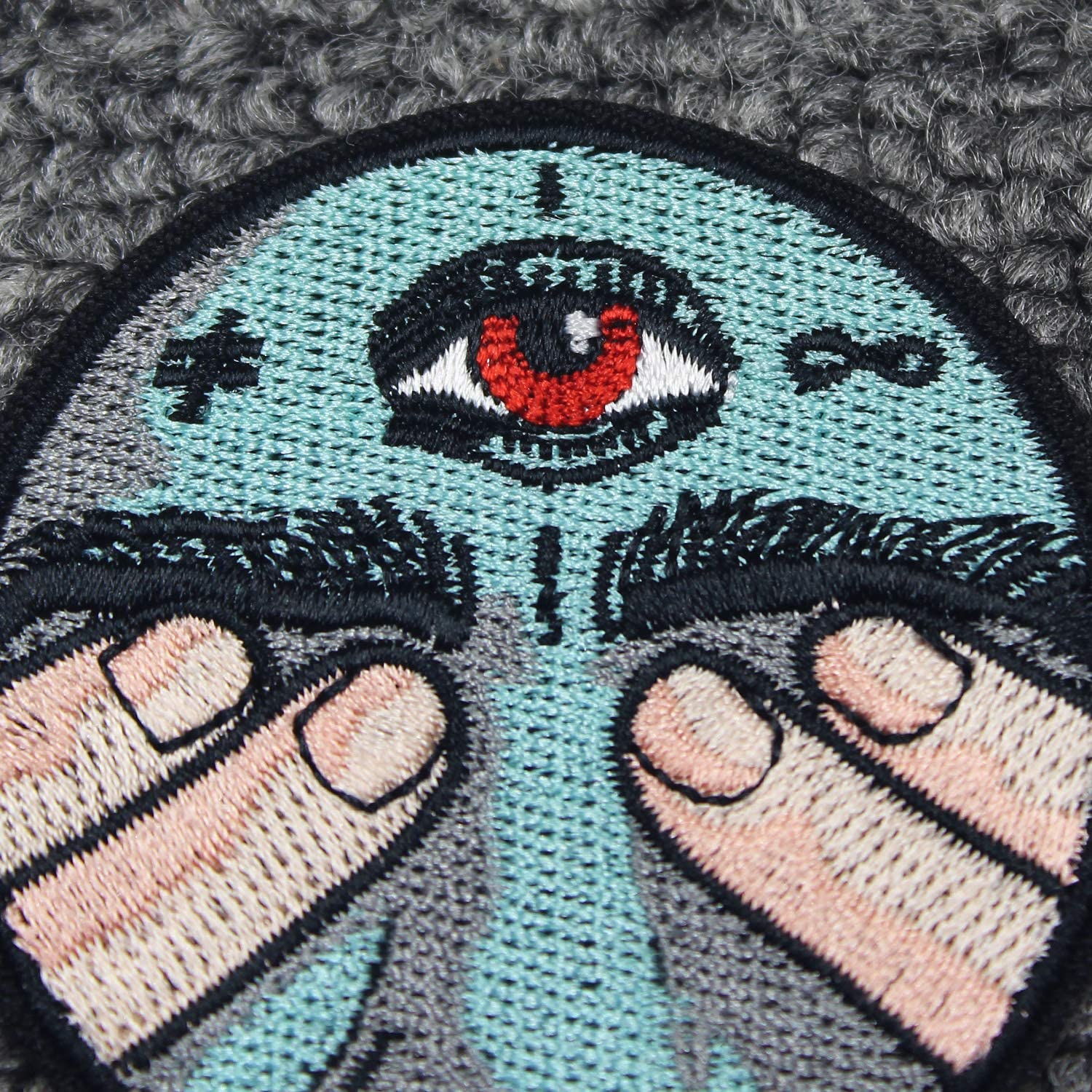 DIY MUNAN Embroidered Iron-On/Sew-On Patch - Funny 'I See What I Don't Want to See' Applique Badge for Jackets, Hats, Bags & Denim - Custom Clothing Embellishment for Teens & Adults