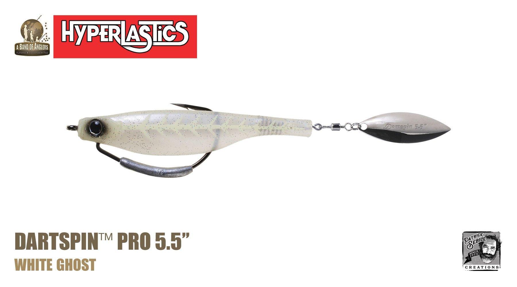 Hyperlastics Dartspin Pro Weedless Fishing Lures - Rigged Soft Plastic Baits for Bass, Trout & Freshwater Fishing - Perfect for Weed-Covered Lakes & Heavy Cover Areas