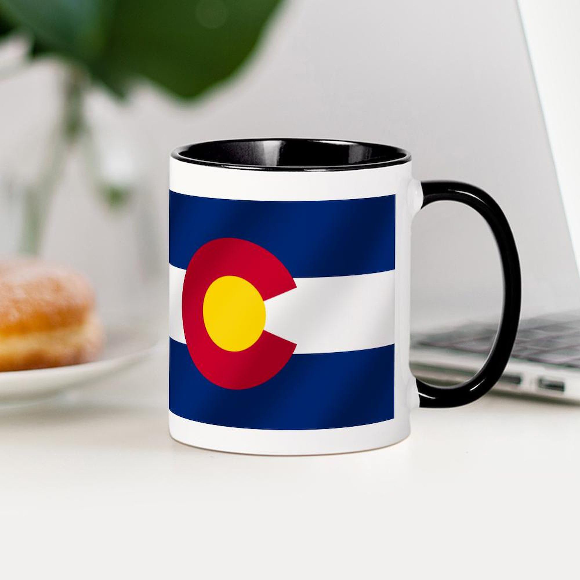 Colorado Flag Ceramic Coffee Mug 11 oz (325 ml) - Perfect for Home, Office & Gifting - State Pride Drinkware for Hot & Cold Beverages