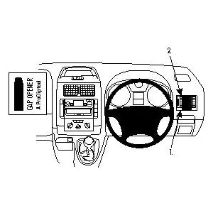 No Drill Right Hand Dash Mount for Citroen Dispatch (2008-2015) & Fiat Scudo (2007-2016) & Peugeot Expert (2007-2016) - Easy Phone Holder Installation for Safe Driving & Navigation