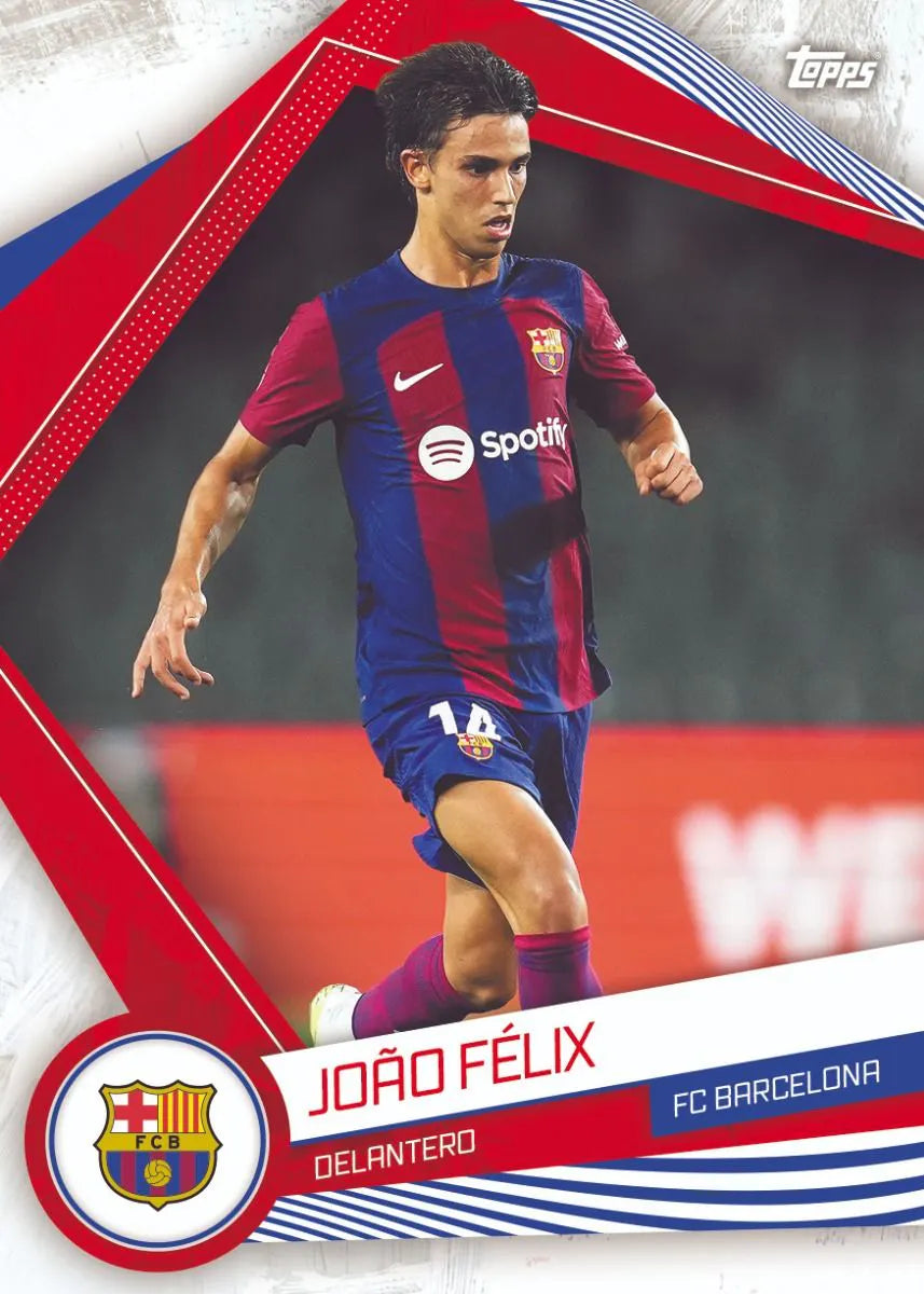 Official Topps FC Barcelona 23/24 Fan Set - Authentic Collectible Soccer Merchandise for Barcelona Supporters - Perfect for Gifts, Display, and Match Day Collections