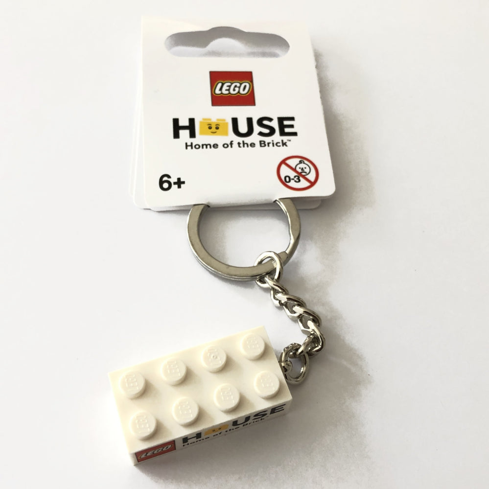 LEGO 853712 The LEGO House 2x4 Brick Keychain - Official Collectible Building Block Key Ring for LEGO Fans - Perfect Gift for Home, Office & Travel Accessories