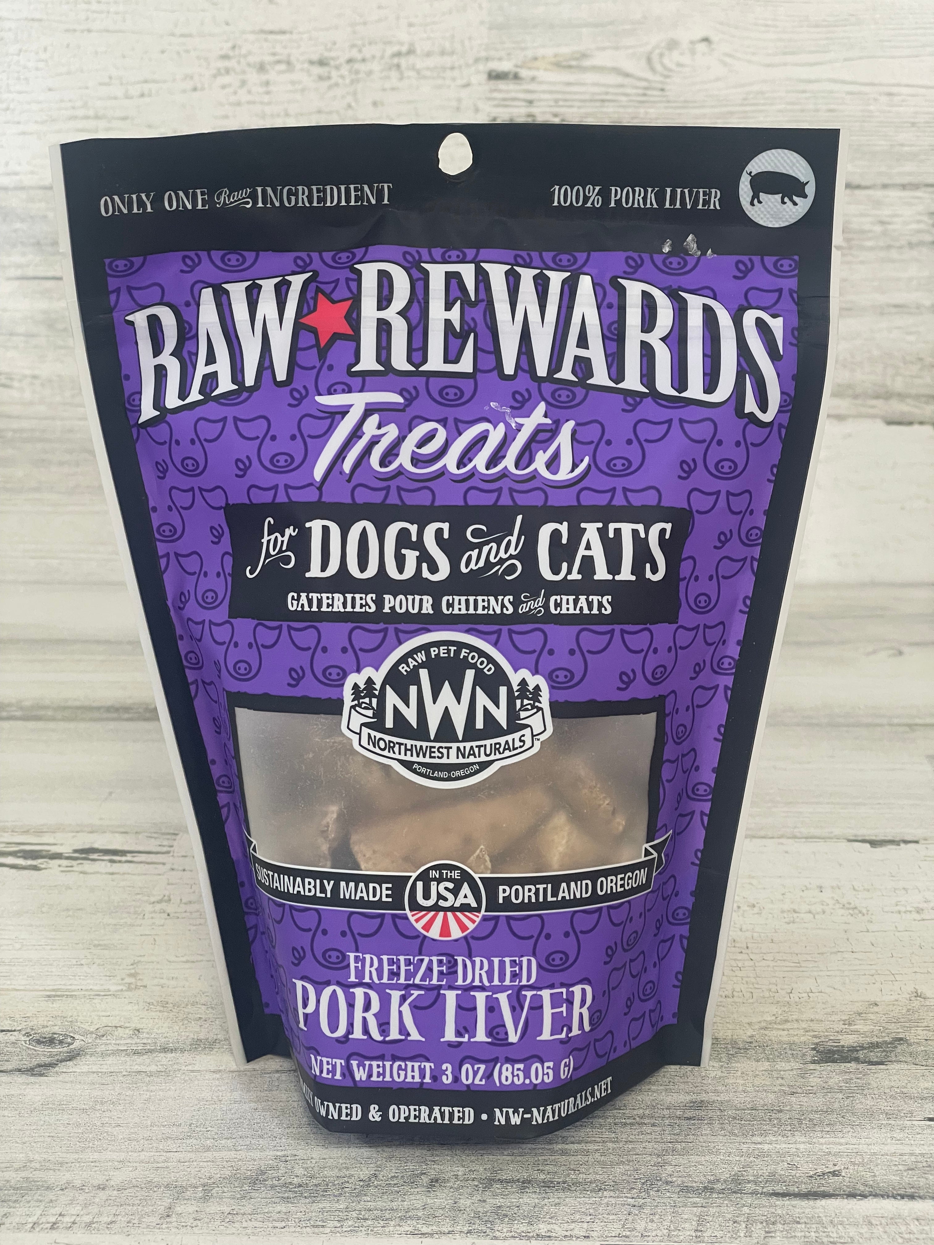 Northwest Naturals Freeze Dried Pork Liver Dog Treats - 3oz | Grain-Free, High-Protein Training Rewards for Puppies & Adult Dogs | Perfect for Outdoor Adventures & Obedience Training
