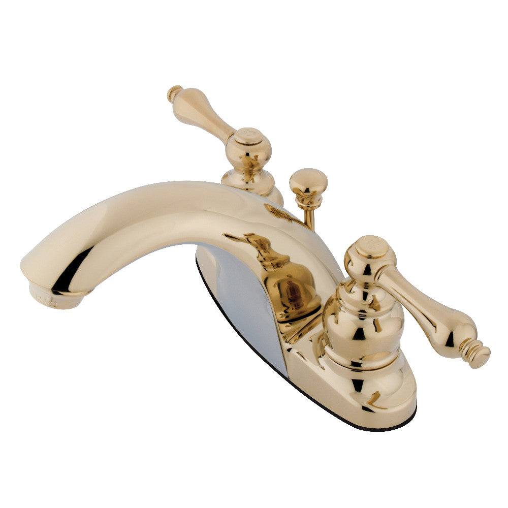 Kingston Brass KB7641AL 4-Inch Centerset Bathroom Faucet - Chrome Finish, Single Handle, Low Lead Compliant for Bathroom Sink Vanity, Perfect for Modern Home & Apartment Renovation