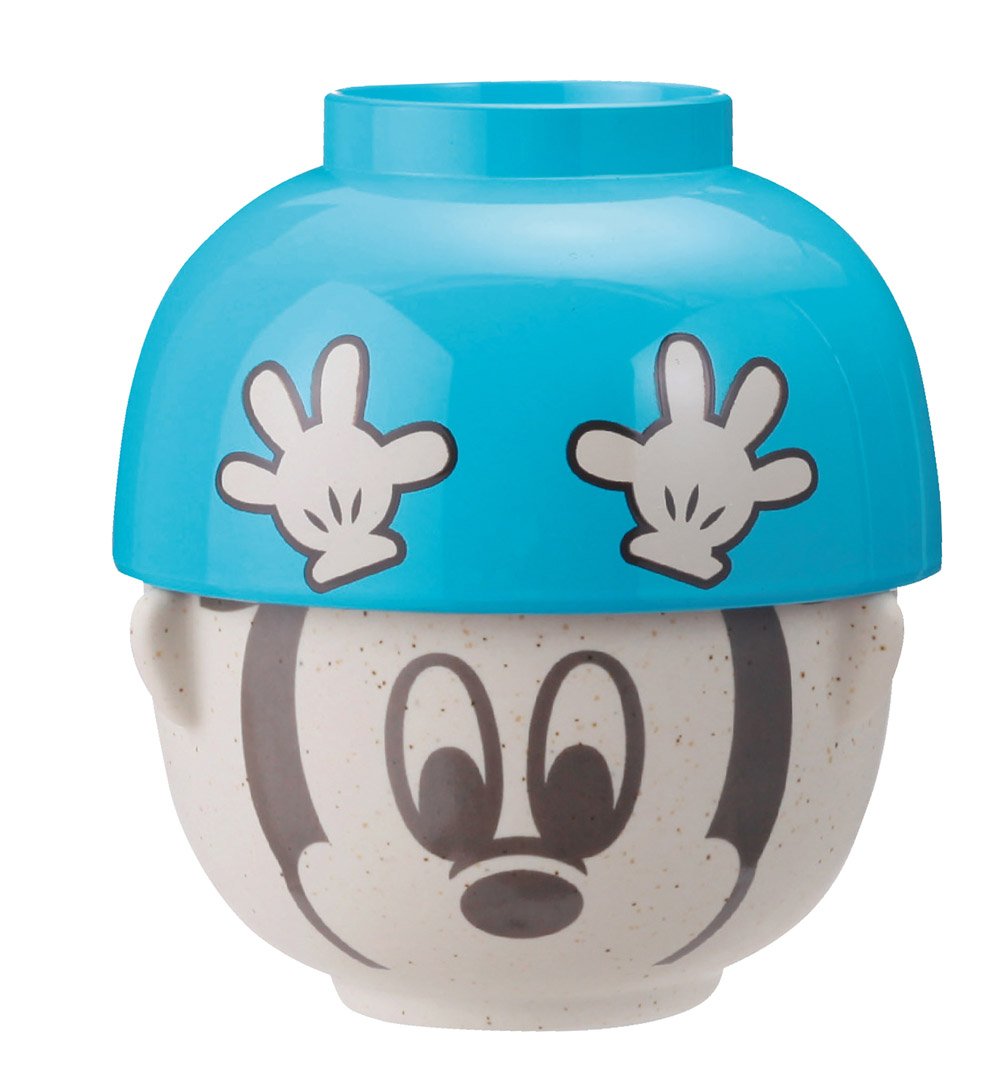Disney Mickey Mouse Mini Soup Bowl Set - Cute Japanese Import Ceramic Bowls for Kids & Adults - Perfect for Soup, Cereal, Snacks & Home Decor