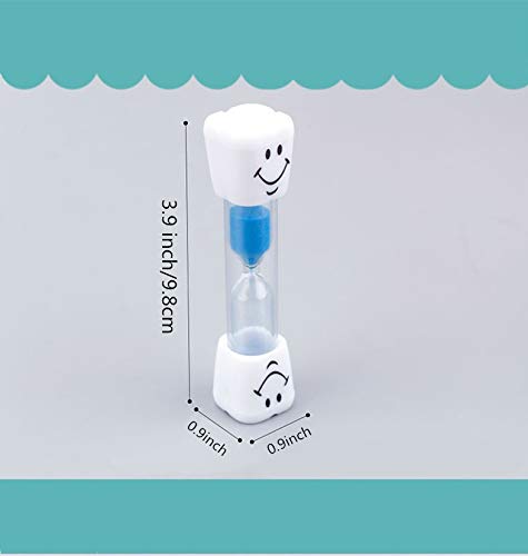 6-Pack Colorful Smiley 3-Minute Sand Timer Set for Kids Teeth Brushing - Fun Motivational Tool for Oral Hygiene & Classroom Activities