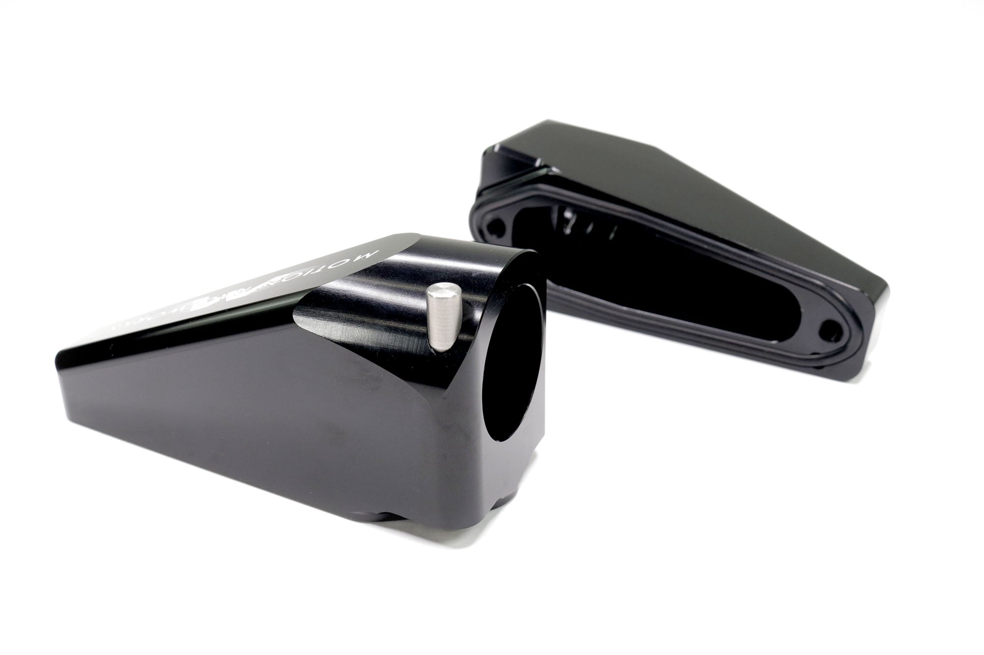 Black Anodized Billet Burn Down Breather Quick Release Fittings (Pair) - High Performance Automotive & Racing Applications