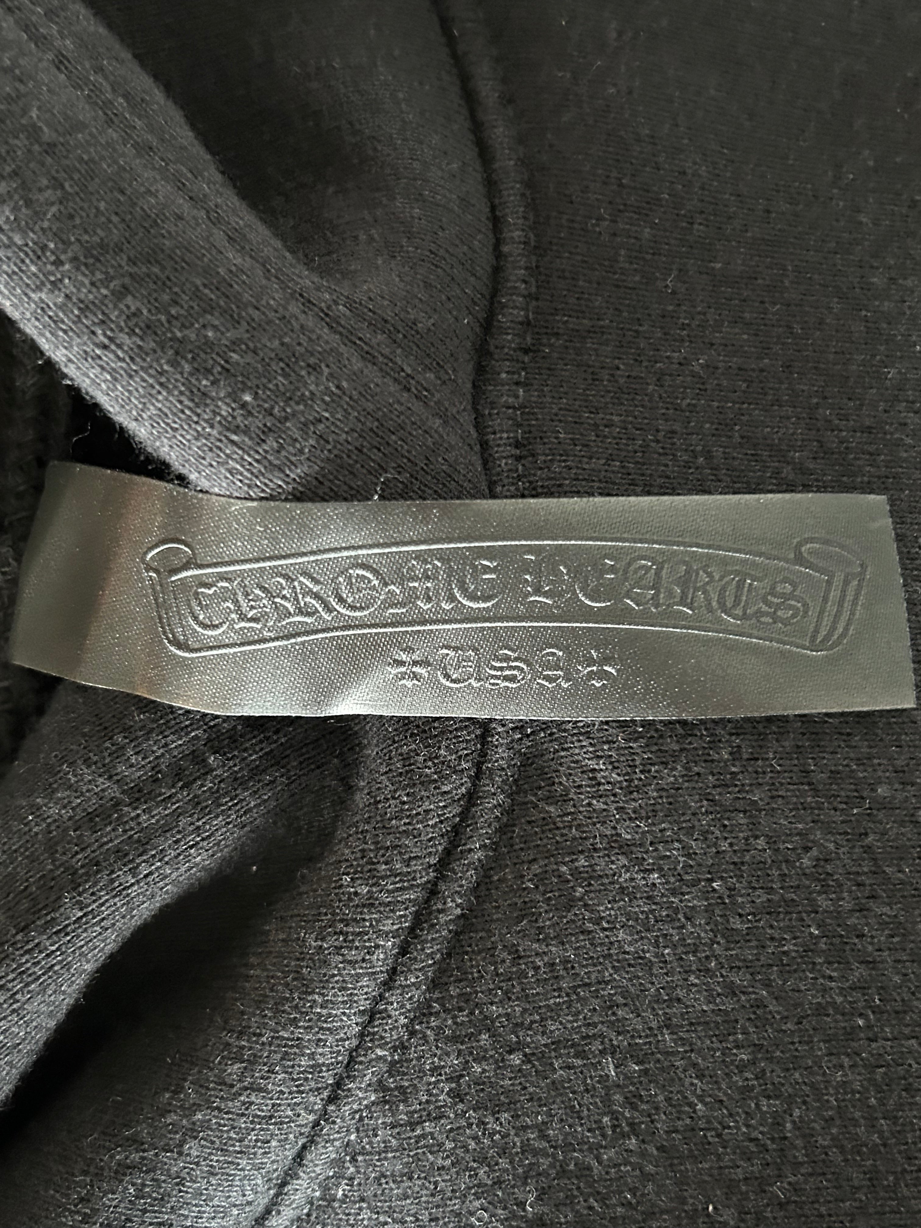 Chrome Hearts Black Triple Cross CH Logo Embroidered Hoodie for Men - Gothic Streetwear Fashion for Casual Outfits & Urban Style