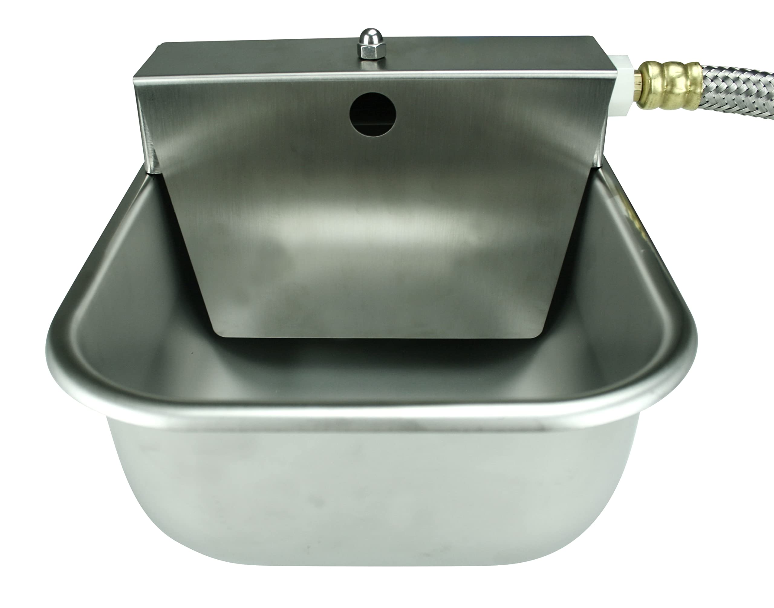Rust-Proof Stainless Steel Automatic Dog Water Bowl Dispenser for Outdoor Use - Easy to Clean & Sanitize, Quick Setup with Fresh Water Refill - Ideal for Dogs, Pets, and Farm Animals - Perfect for Backyards, Kennels, and Barns