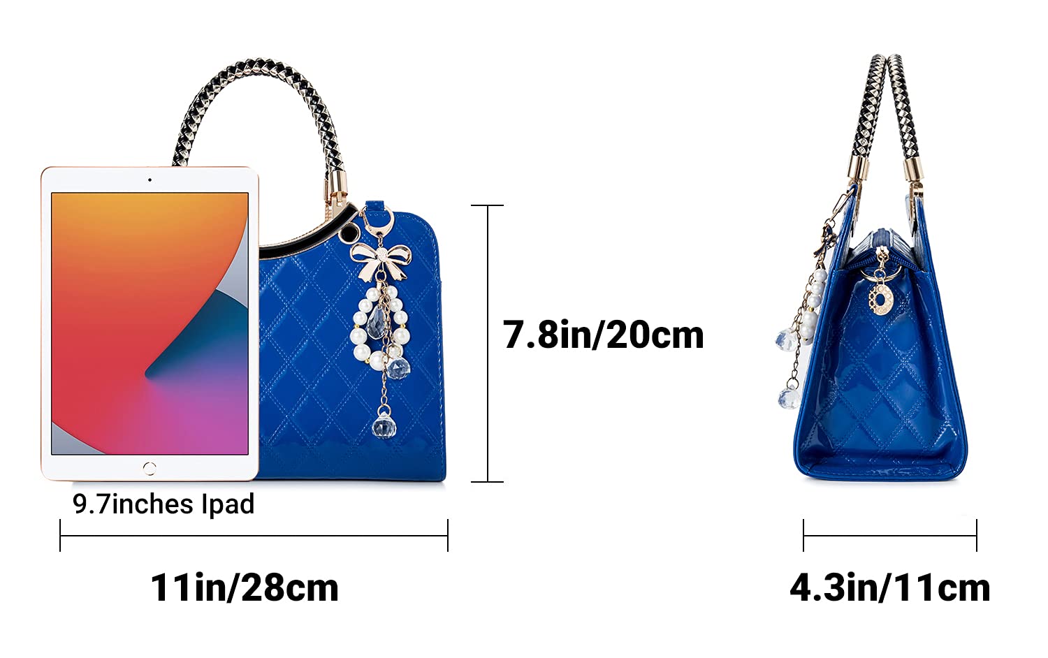 Shiny Patent Leather Women's Purses & Handbags - Elegant Satchel, Top Handle & Crossbody Shoulder Bags for Ladies | Perfect for Work, Parties & Everyday Fashion Accessories