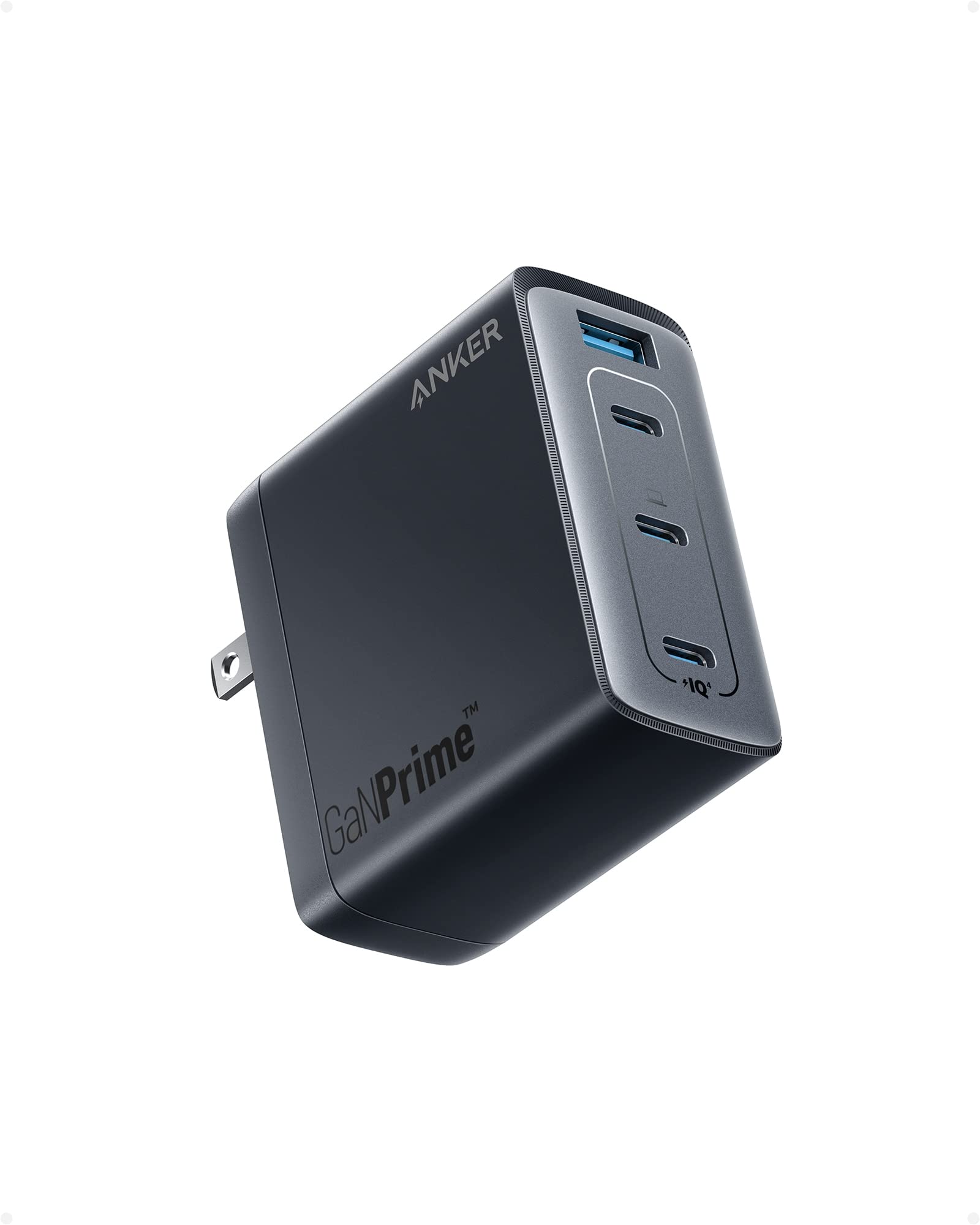 Anker 747 GaNPrime 150W USB C Fast Charger - 4-Port Compact Foldable Power Adapter for MacBook Pro/Air, iPhone 15/14, iPad Pro, Dell XPS 13, Galaxy S23/S22 - Perfect for Travel, Office & Home Use